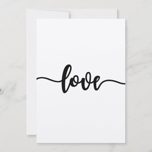 Huwelijksuitnodiging, Bruiloft Briefpapier, Liefde Kaart (Achterkant)