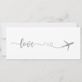 Huwelijksuitnodiging, Bruiloft Briefpapier, Liefde Kaart (Achterkant)