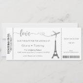 Huwelijksuitnodiging, Bruiloft Briefpapier, Liefde Kaart (Voorkant)