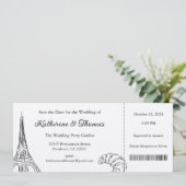 Huwelijksuitnodiging, Bruiloft Briefpapier, Liefde Kaart (Staand voorkant)