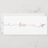 Huwelijksuitnodiging, Bruiloft Briefpapier, Liefde Kaart (Achterkant)