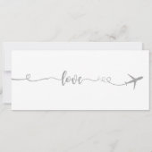 Huwelijksuitnodiging, Bruiloft Briefpapier, Liefde Kaart (Achterkant)