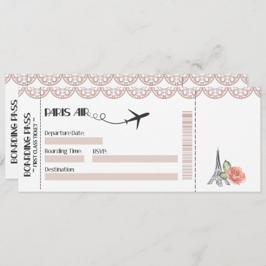 Huwelijksuitnodiging, Bruiloft Briefpapier, Liefde Kaart (Voorkant / Achterkant)