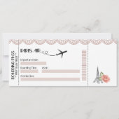 Huwelijksuitnodiging, Bruiloft Briefpapier, Liefde Kaart (Voorkant)