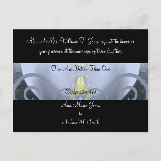 Huwelijksuitnodiging Calla Lily Uitnodiging Briefkaart (Voorkant)