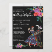 Huwelijksuitnodiging Dag van de Doden Feest Kaart (Voorkant)