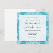 huwelijksuitnodiging :: DAMASK Kaart (Voorkant / Achterkant)