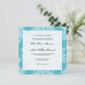 huwelijksuitnodiging :: DAMASK Kaart (Staand voorkant)