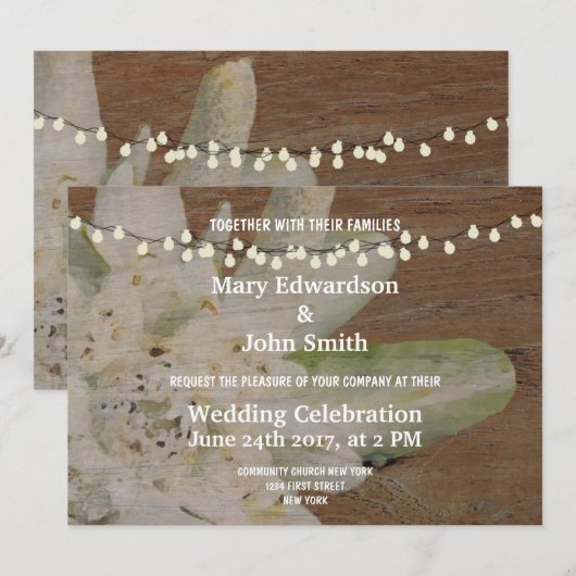 Huwelijksuitnodiging Edelweiss Berg Land Kaart (Voorkant / Achterkant)