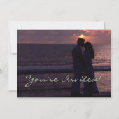 Huwelijksuitnodiging Eenvoudige Sjabloon Aangepast Kaart (Voorkant)