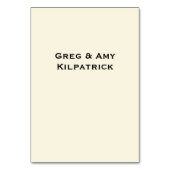 Huwelijksuitnodiging Eenvoudige Sjabloon Aangepast Kaart (Achterkant)