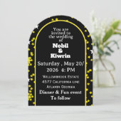 huwelijksuitnodiging | elegant kaart (Staand voorkant)