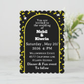 huwelijksuitnodiging | elegant kaart (Staand voorkant)