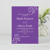 Huwelijksuitnodiging - Elegant &  Kaart (Staand voorkant)