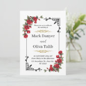 huwelijksuitnodiging | Elegant & ontwerp Kaart (Staand voorkant)