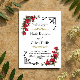 huwelijksuitnodiging | Elegant &  ontwerp Kaart