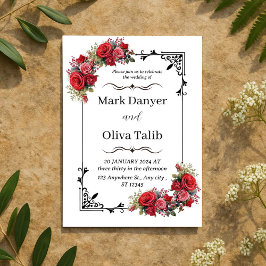 huwelijksuitnodiging | Elegant &  ontwerp Kaart