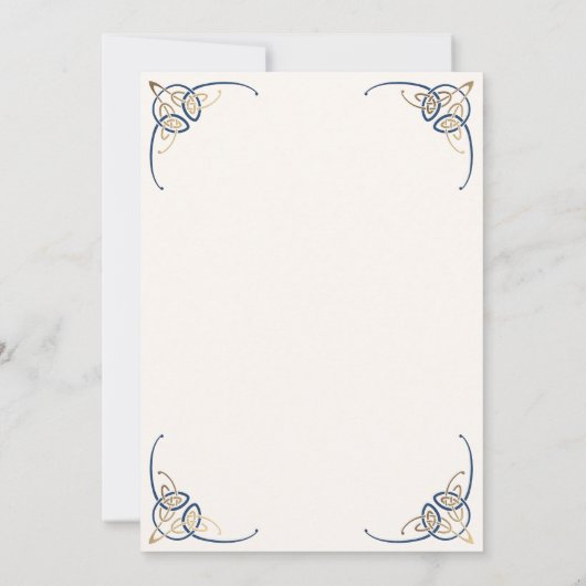 Huwelijksuitnodiging Fantasy Keltische Middeleeuws Kaart (Achterkant)