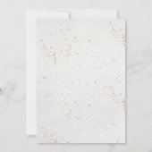 Huwelijksuitnodiging Floral Minimalist Green Kaart (Achterkant)