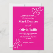 huwelijksuitnodiging | Floral Romantische bruiloft Kaart (Voorkant)