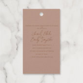 Huwelijksuitnodiging Folie Labels (Achterkant)