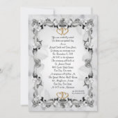 Huwelijksuitnodiging formeel elegant kaart (Voorkant)