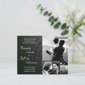 huwelijksuitnodiging Foto's Afbeeldingen Uitnodiging Briefkaart (Staand voorkant)