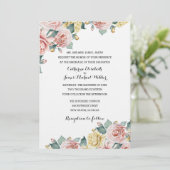 Huwelijksuitnodiging Gehost door de ouders van de  Kaart (Staand voorkant)