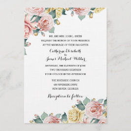 Huwelijksuitnodiging Gehost door de ouders van de  Kaart