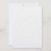 Huwelijksuitnodiging Gehost door de ouders van de  Kaart (Achterkant)