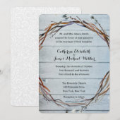 Huwelijksuitnodiging Gehost door de ouders van de  Kaart (Voorkant / Achterkant)