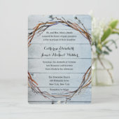 Huwelijksuitnodiging Gehost door de ouders van de  Kaart (Staand voorkant)