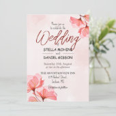 Huwelijksuitnodiging, Grootte: 5"x 7" Kaart (Staand voorkant)