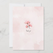 Huwelijksuitnodiging, Grootte: 5"x 7" Kaart (Achterkant)