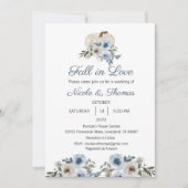 Huwelijksuitnodiging, Herfst in Liefde Bruiloft Kaart (Voorkant)