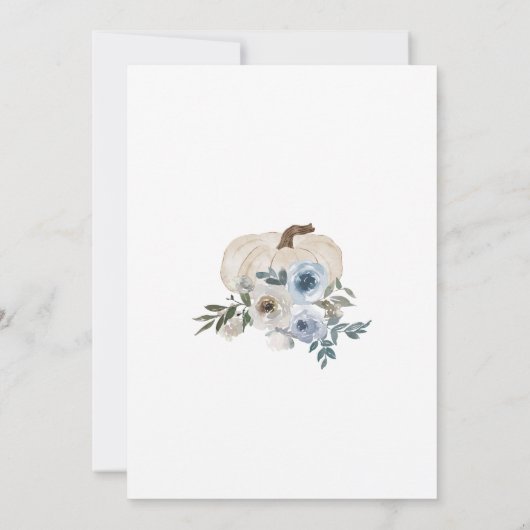 Huwelijksuitnodiging, Herfst in Liefde Bruiloft Kaart (Achterkant)