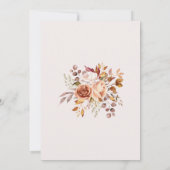 Huwelijksuitnodiging, Herfst in Liefde Bruiloft Kaart (Achterkant)