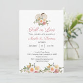 Huwelijksuitnodiging, Herfst in Liefde Bruiloft Kaart (Staand voorkant)