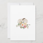 Huwelijksuitnodiging, Herfst in Liefde Bruiloft Kaart (Achterkant)