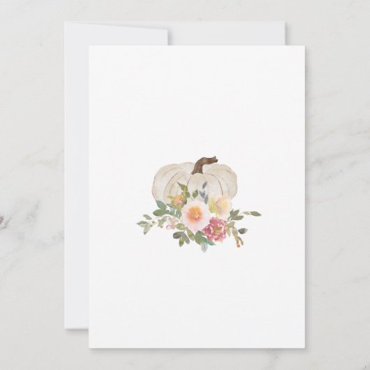 Huwelijksuitnodiging, Herfst in Liefde Bruiloft Kaart (Achterkant)