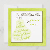 huwelijksuitnodiging | Het perfecte paar Kaart (Voorkant)