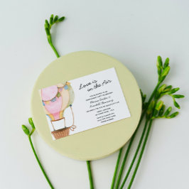 Huwelijksuitnodiging Hete Luchtballon Kaart