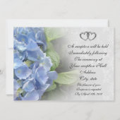 Huwelijksuitnodiging Hortensia en Kant Kaart (Achterkant)