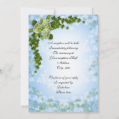 Huwelijksuitnodiging Hortensia en klimop Kaart (Achterkant)