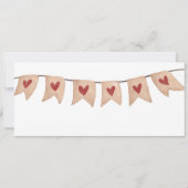 Huwelijksuitnodiging, huwelijksceremonie receptie kaart (Achterkant)