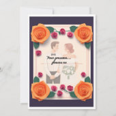 huwelijksuitnodiging kaart (Achterkant)