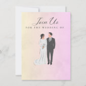 huwelijksuitnodiging kaart (Voorkant)