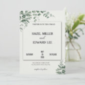 huwelijksuitnodiging kaart (Staand voorkant)