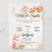 huwelijksuitnodiging kaart (Voorkant)