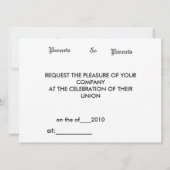 huwelijksuitnodiging kaart (Achterkant)